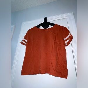 Orange crop top